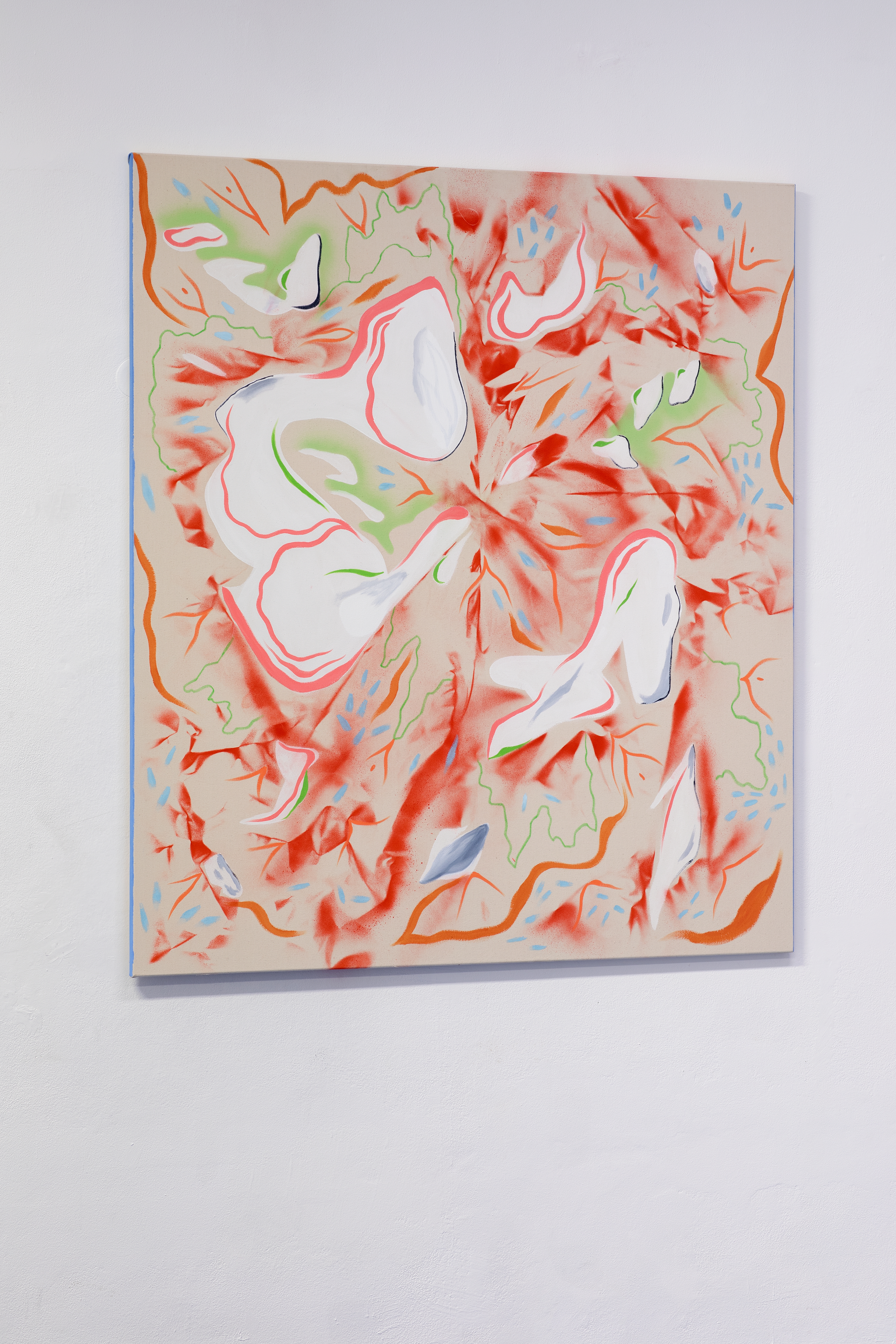 Consciousness is Unravelling, 165 x 145 cm, kombinovaná technika, 2023
