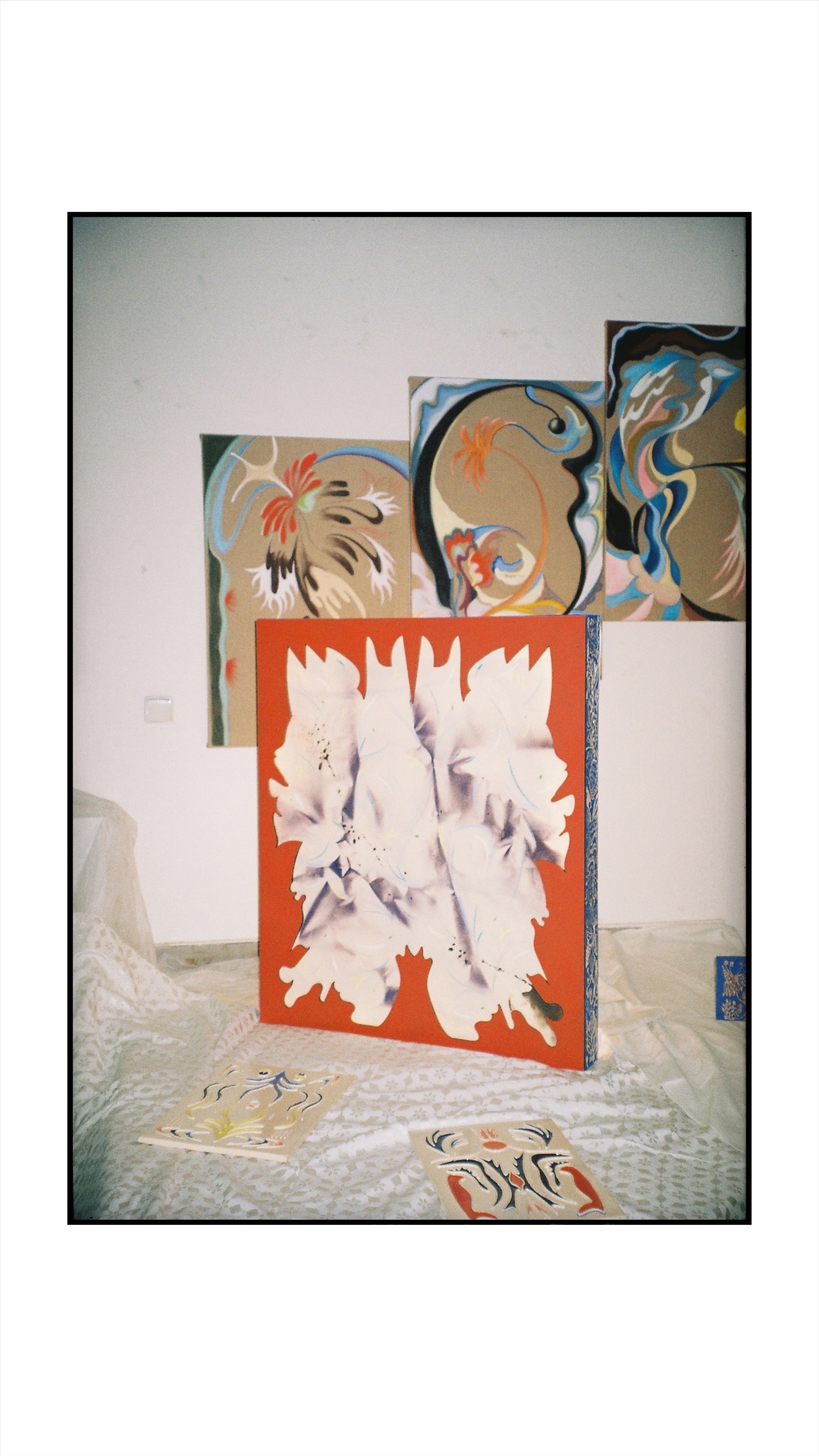 Mothmare, 110 x 100 cm, kombinovaná technika, 2026