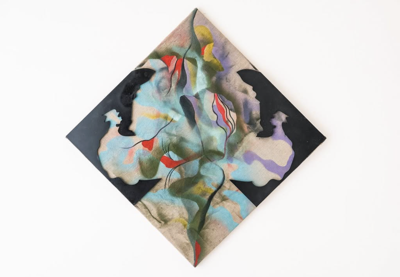 Like a River, 85 x 85 cm, kombinovaná technika, 2022